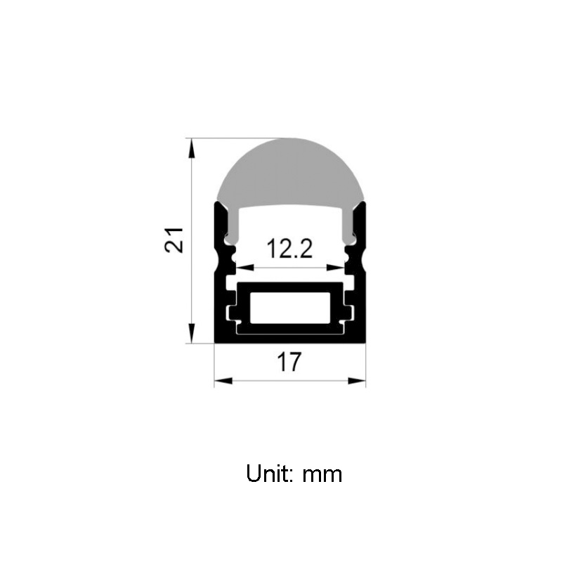 15°~60° Lens Black Aluminum Profile For LED Strip Lighting With 12mm Inner Width 15°~60° Lens Black Aluminum Profile For LED Strip Lighting With 12mm Inner Width